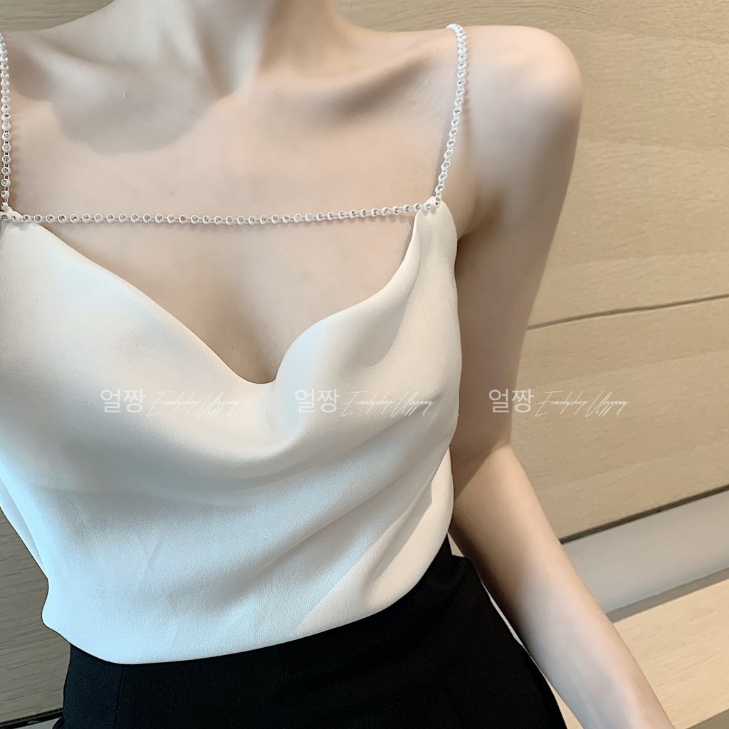 Áo kiểu hai dây nữ Emilyshop ulzzang