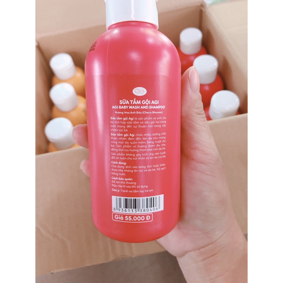 SỮA TẮM GỘI AGI CHO BÉ 200ML/500ML