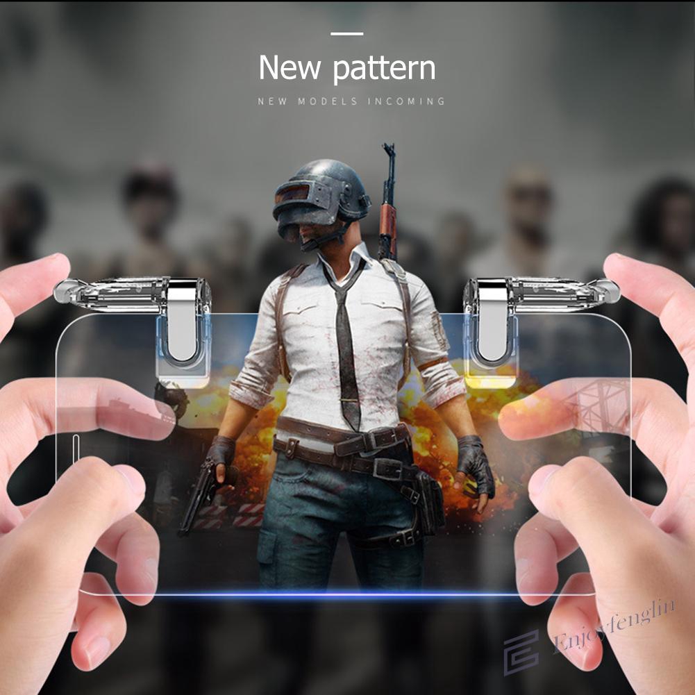 Set 2 Nút Bấm K03 Hỗ Trợ Chơi Game Pubg Trên Điện Thoại