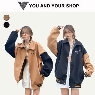 Bomber Jacket - Áo Khoác Bomber form rộng chất Dạ dày dặn lót dù Thêu chữ TUREKING ETC