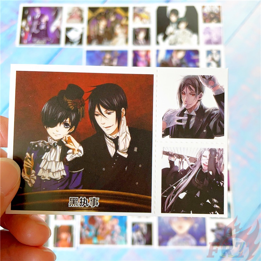❤ Set 90 Tấm Ảnh Lomo Hình Nhân Vật Anime Black Butler Mini ❤ Set 30 Tấm Bưu Thiếp Mini 6.2×6.2cm + 60 Tấm Lomo 3×3.1cm