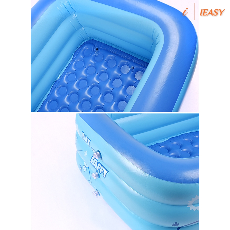 PVC Rectangular Inflatable Baby Swimming Pool Home Courtyard Garden Kid Swimming Pool