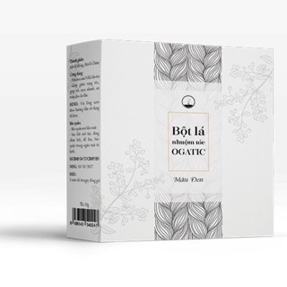 Bột lá nhuộm tóc đen ogatic (100% thiên nhiên, an toàn, bền màu)