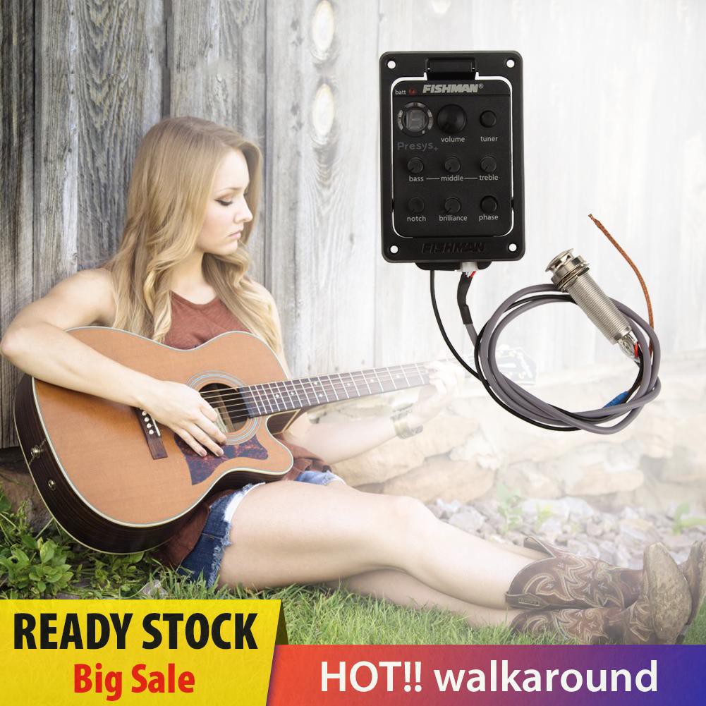 Bộ Chỉnh Âm 4 Băng Eq Màu Đen Cho Đàn Guitar Fishman 201