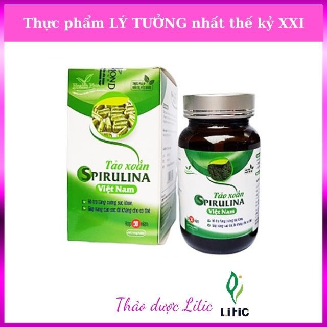 Tảo xoắn spirulina hỗ trợ tăng cường sức khỏe, nâng cao sức đề kháng, suy dinh dưỡng, viêm gan, tiểu đường HTX44