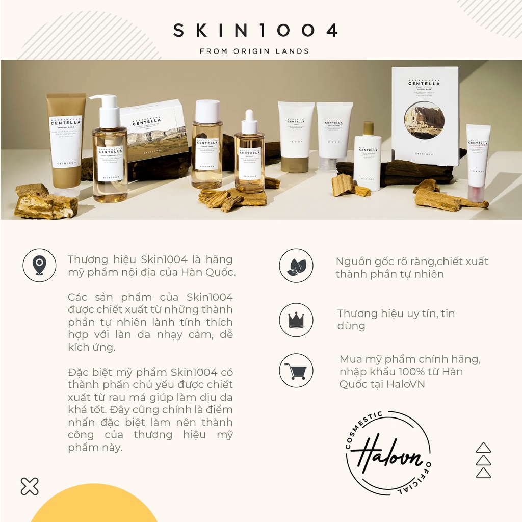 Kem chống nắng Skin1004 Madagascar Centella Air-Fit SunCream giúp dưỡng và làm mềm da hiệu quả SPF50+PA ++++ 50ml