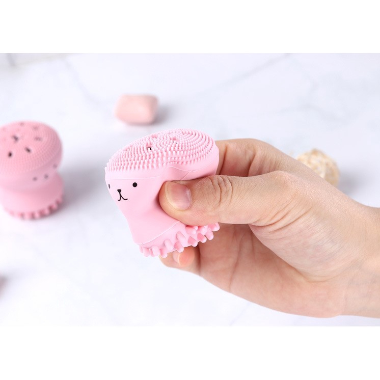 Cọ rửa mặt bằng silicon hình chú bạch tuộc xinh xắn | BigBuy360 - bigbuy360.vn