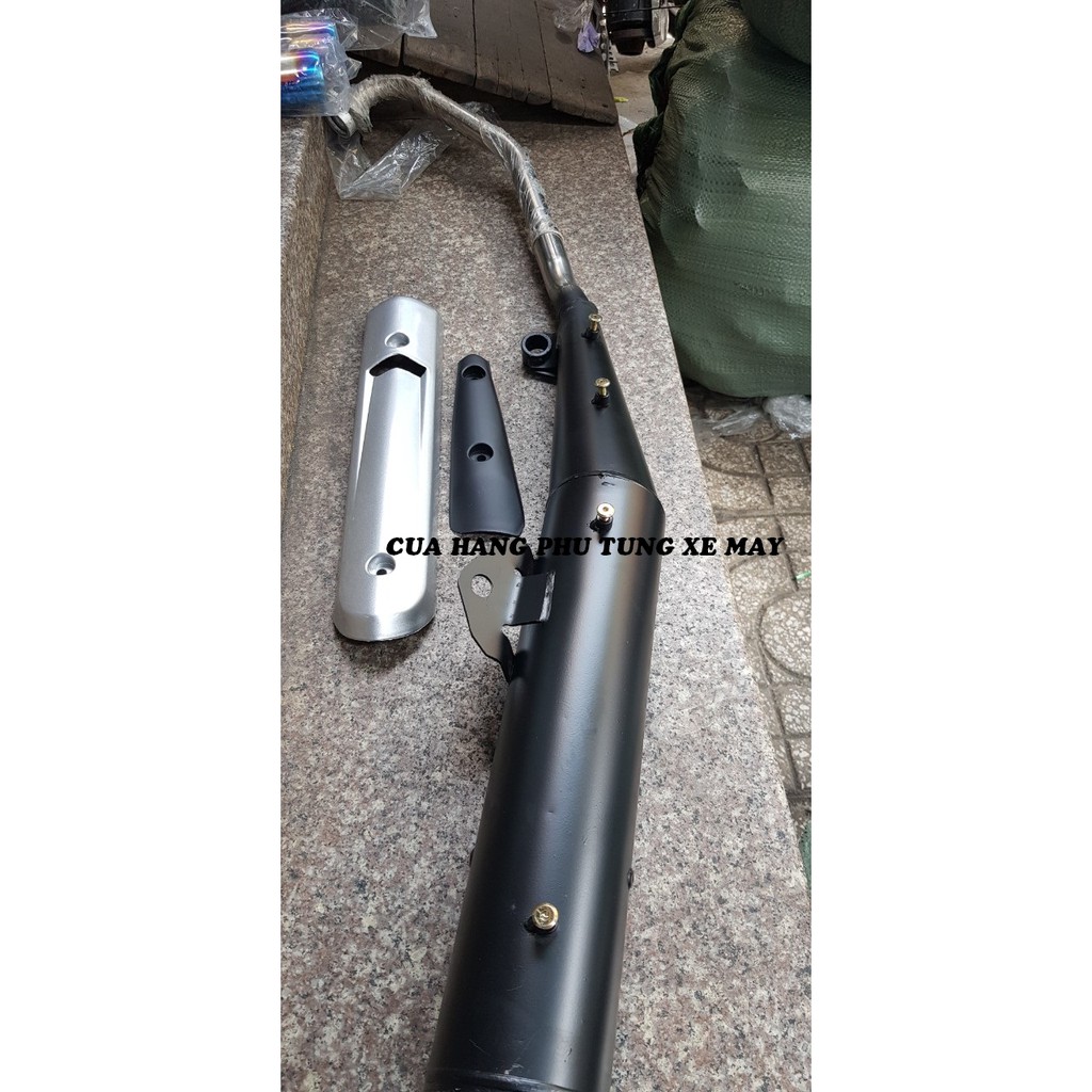 Pô Exciter 135 kiểu spart tặng kèm che pô như hình