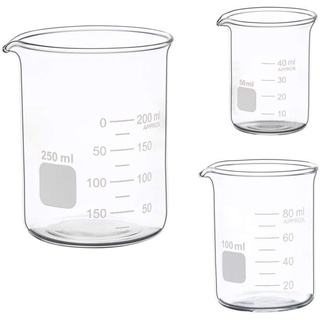 Glass measuring low form beaker/ cốc thủy tinh thấp thành phòng thí nghiệm/ giảng dạy