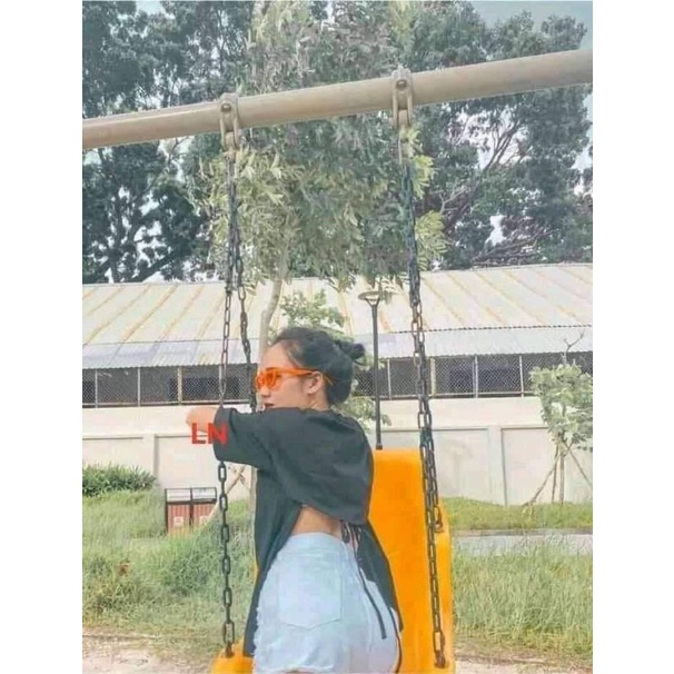 Áo Thun Tay Lỡ Form Rộng Unisex , Áo Thun Buộc Dây Lưng Siêu Xinh (Kèm Ảnh Thật)