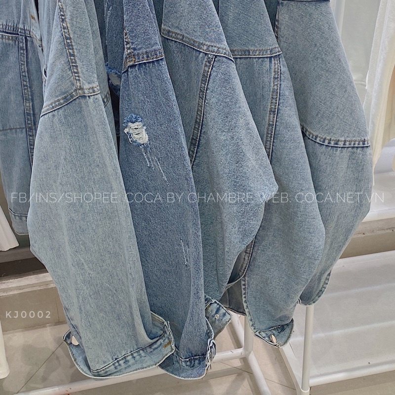[KJ0002] SERI áo khoác bò DENIM form rộng hot 2021 (Có sẵn/ảnh thật)