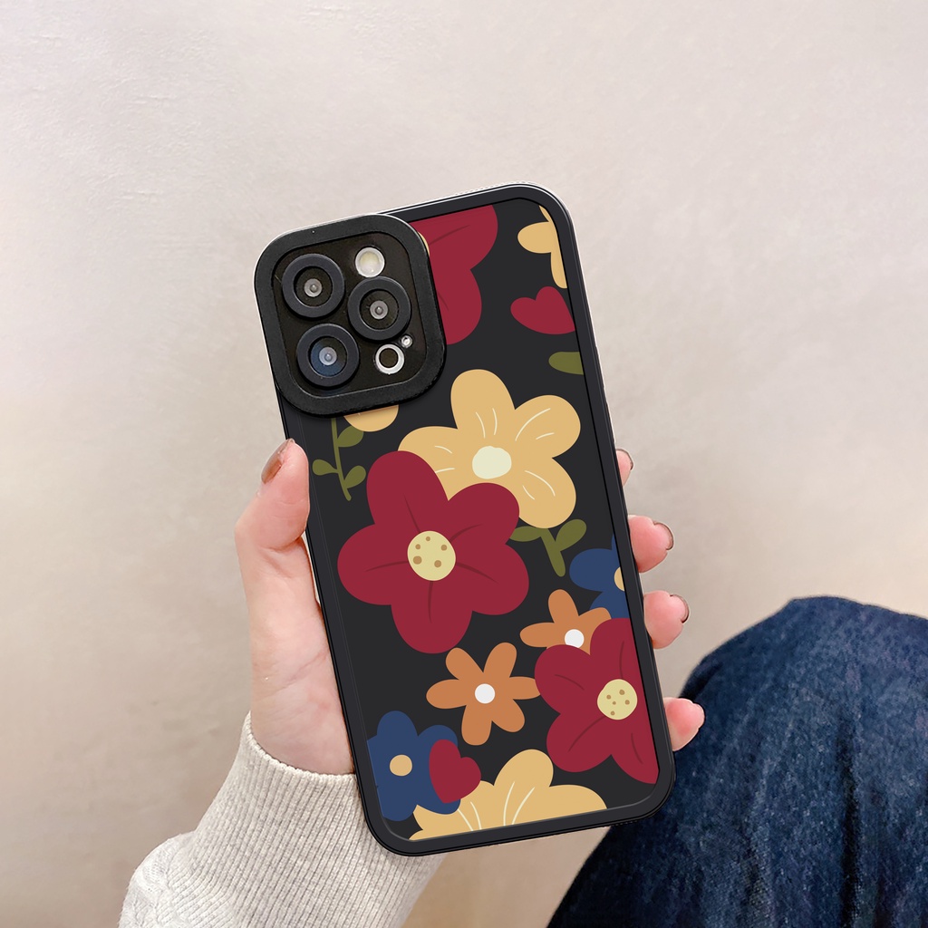 Ốp lưng iphone Red Flow cạnh vuông 6/6plus/6s/6splus/7/7plus/8/8plus/x/xs/11/12/13/14/pro/max/promax/plus/shin/case