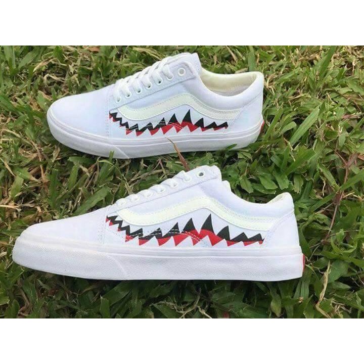 [F⚡️ASH SALE] Giày Sneaker cá mập trắng