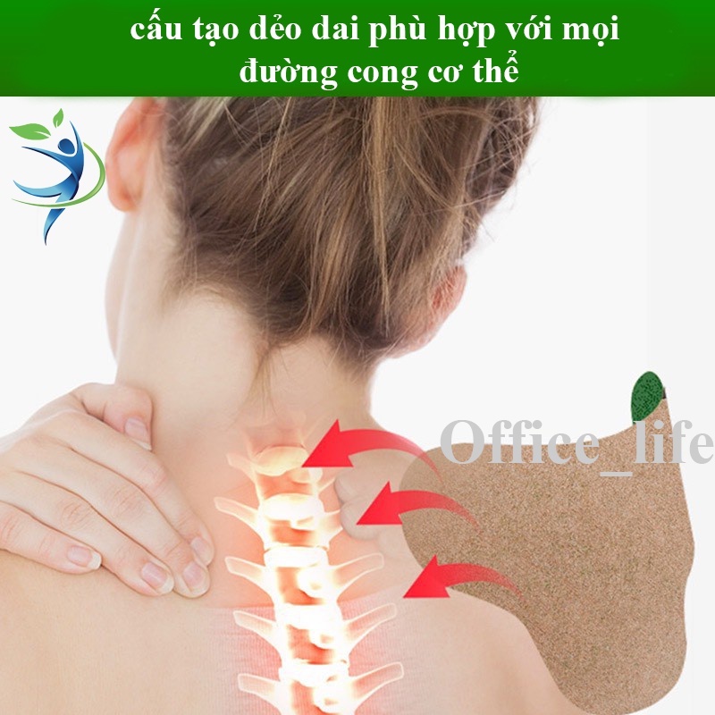Hộp 12 Miếng Dán Ngải Cứu Giảm Đau Đa Năng Cổ- Vai- Gáy- Lưng- Đầu Gối