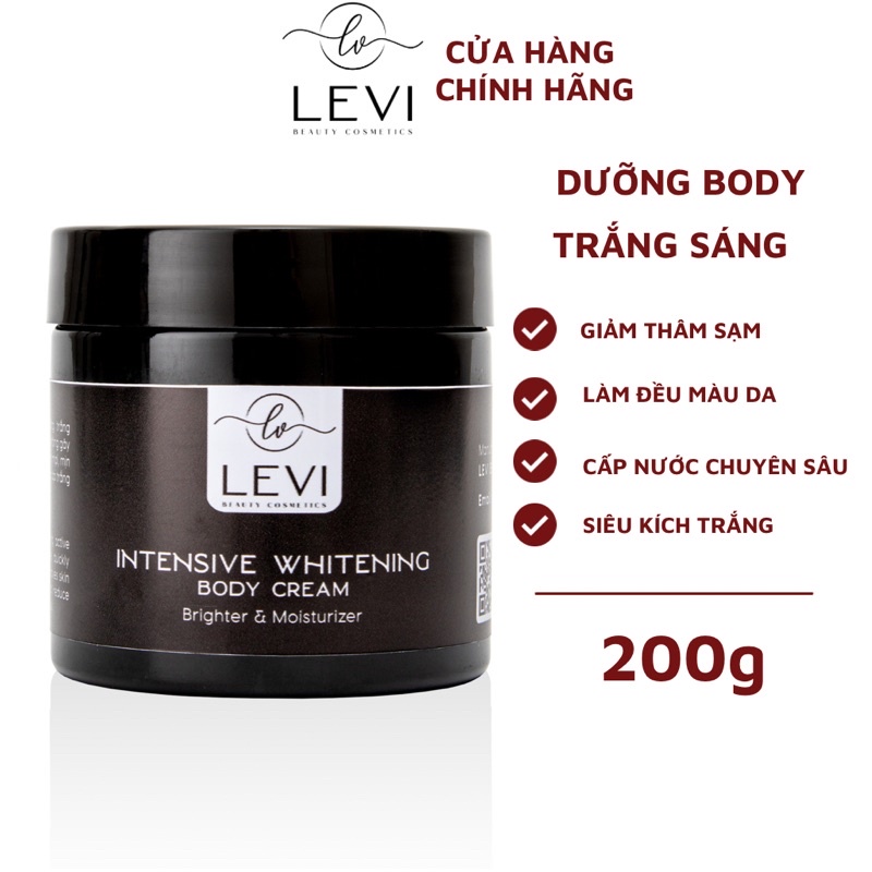 Kem Body Trắng Da siêu trắng dưỡng thể siêu mềm mịn trắng da toàn thân 200ml