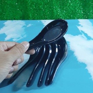 Muỗng cơm melamine No14, melamine Muỗng Đen bóng Cao cấp