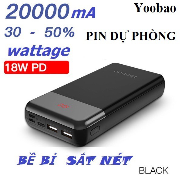 Pin dự phòng Yubo 5.000mA-20.000mA siêu mỏng, nhỏ gọn và di động, pin sạc dự phòng của Huawei cực tốt, bền, đẹp