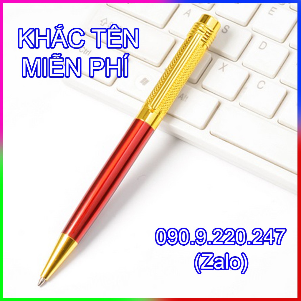 Miễn phí khắc tên & Vận Chuyển Tặng Kèm Hộp & Ruột Mực, , Bút ký doanh nhân thép nguyên khối CEO 036