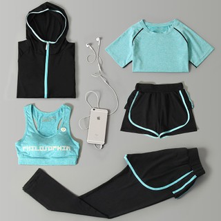 Set 3 áo 2 quần tập gym, yoga, thể dục cao cấp