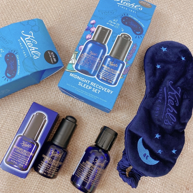 set dưỡng da Kiehl’s Midnight Recovery sleep Set