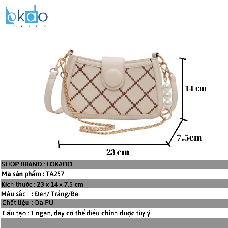 Túi xách đeo chéo nữ đẹp đi chơi 2 dây da thêu trần trám HY257