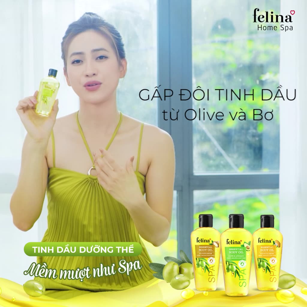 [SHOPEE OUTLET] Tinh Dầu Dưỡng Thể Body Oil Felina Home Spa 100ml tăng cường & khóa ẩm cho làn da căng mướt tức thì | BigBuy360 - bigbuy360.vn