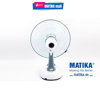 Quạt tích điện,quạt tích điện Matika MTK-6314 tích trữ sử dụng lâu,bảo hành 12 tháng