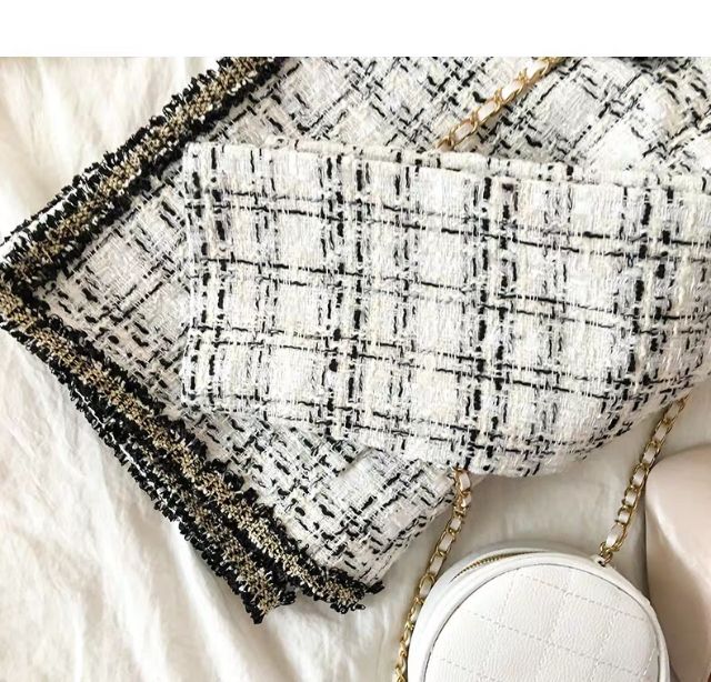 Áo dạ tweed khoác nhẹ nhàng sang chảnh