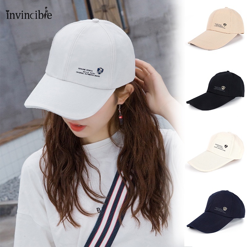 Mũ Lưỡi Trai Unisex Bằng Cotton Thêu Họa Tiết Mùa Xuân Có 5 Màu Tùy Chọn