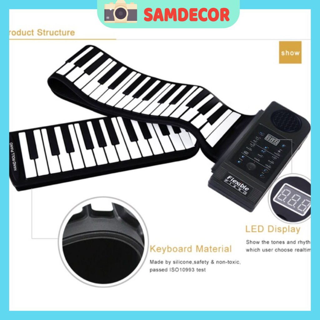 Đàn piano cuộn 61 phím PU61S