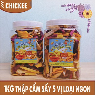 1kg thập cẩm sấy 5 vị loại a