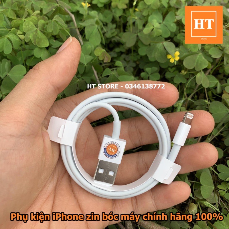 Combo Củ sạc iPad 10w + Cáp IPhone X Bóc Máy Chính Hãng (Tặng Bao Da)