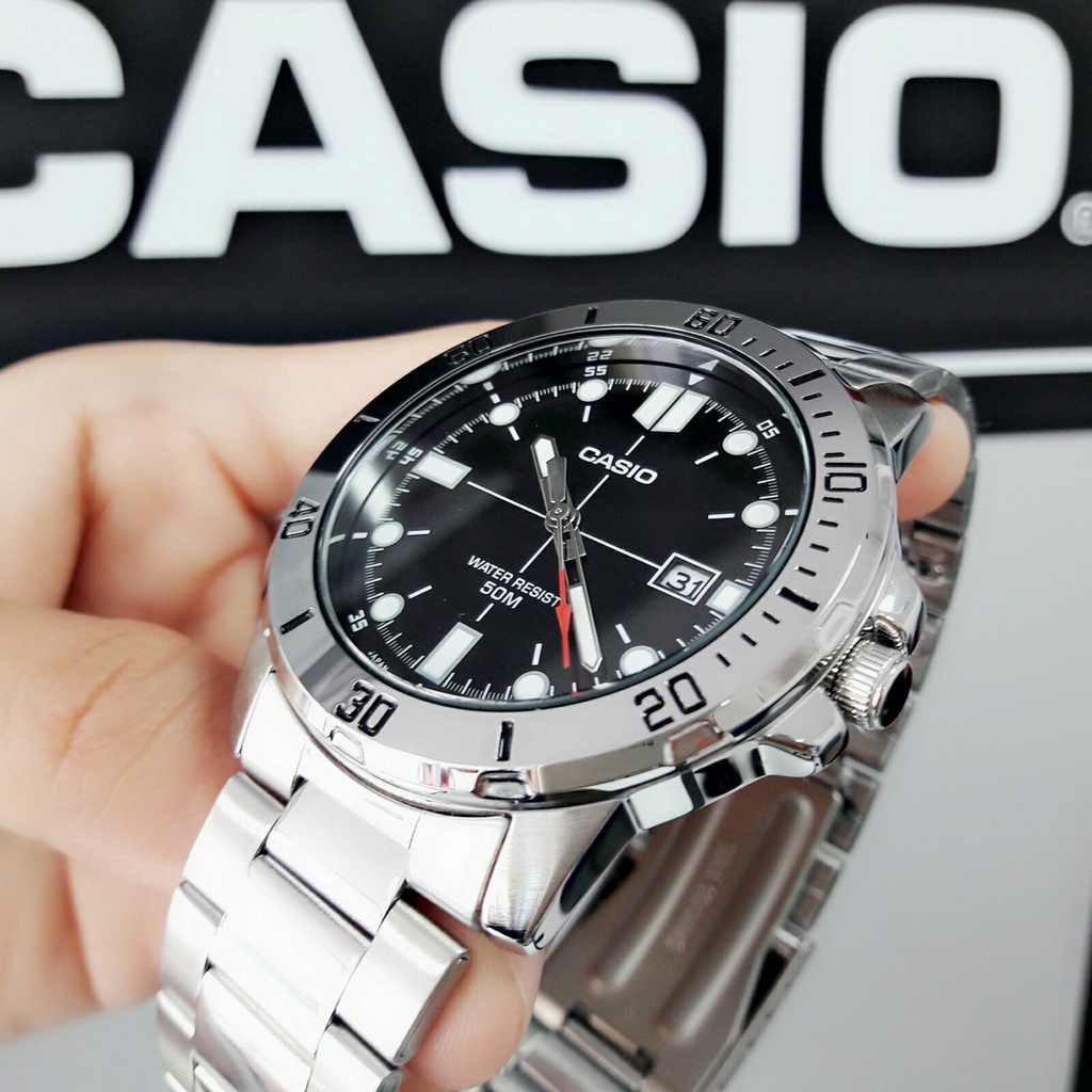 Đồng hồ nam dây kim loại Casio Standard chính hãng Anh Khuê MTP-VD01D-1EVUDF (45mm)