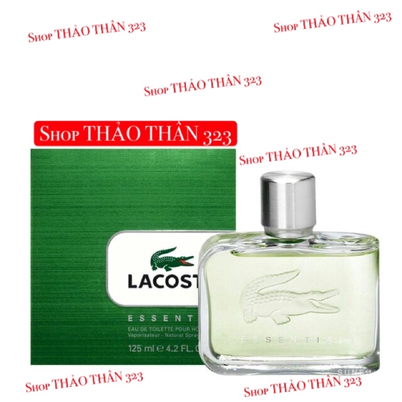 Thơm Number 1- Nước Hoa Lacoste Essential 125ml ( người nhà từ mỹ 🇺🇸 gửi về)