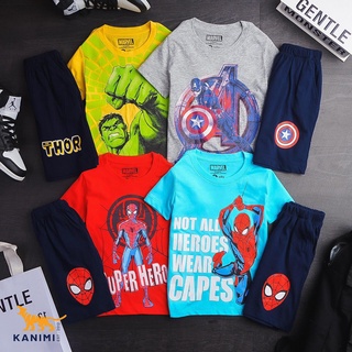 Bộ thun cotton Marvel bé trai