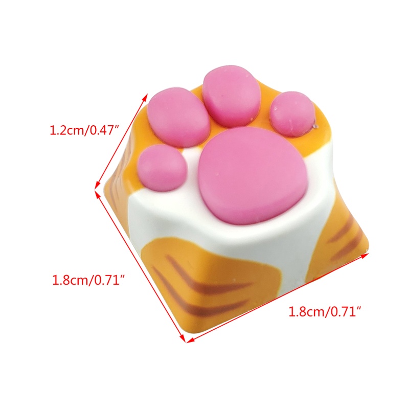 Nama Miếng Đệm Bàn Phím Cơ Bằng Hợp Kim Nhôm Hình Chân Mèo Cá Tính Cho Cherry MX Switches Ac
