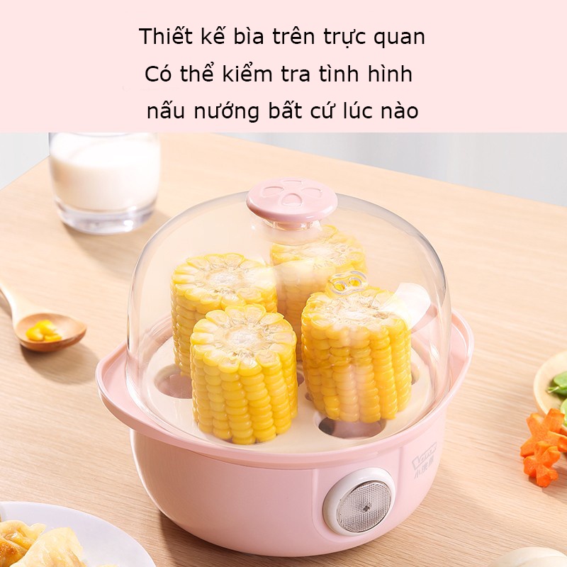 Nồi hấp mini hai tầng Lotor chính hãng - Nồi hấp trứng, rau củ quả - Nhỏ gọn tiện lợi - Bảo hành 12 tháng