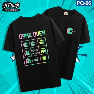 Áo thun phản quang GAMEOVER, áo phông nam nữ form rộng tay lỡ oversize - Tí Chuột Studio