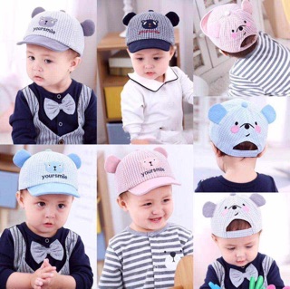 Mũ lưỡi mềm cho bé 3m-12m