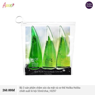 Gel lô hội nha đam Holika Holika Aloe dưỡng da toàn thân, gel tắm, rửa mặt dịu nhẹ không kích ứng da