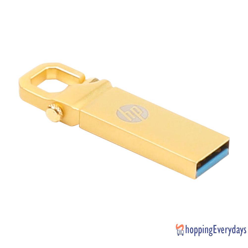 Usb 2.0 Bằng Kim Loại Chống Nước Có Móc Khóa