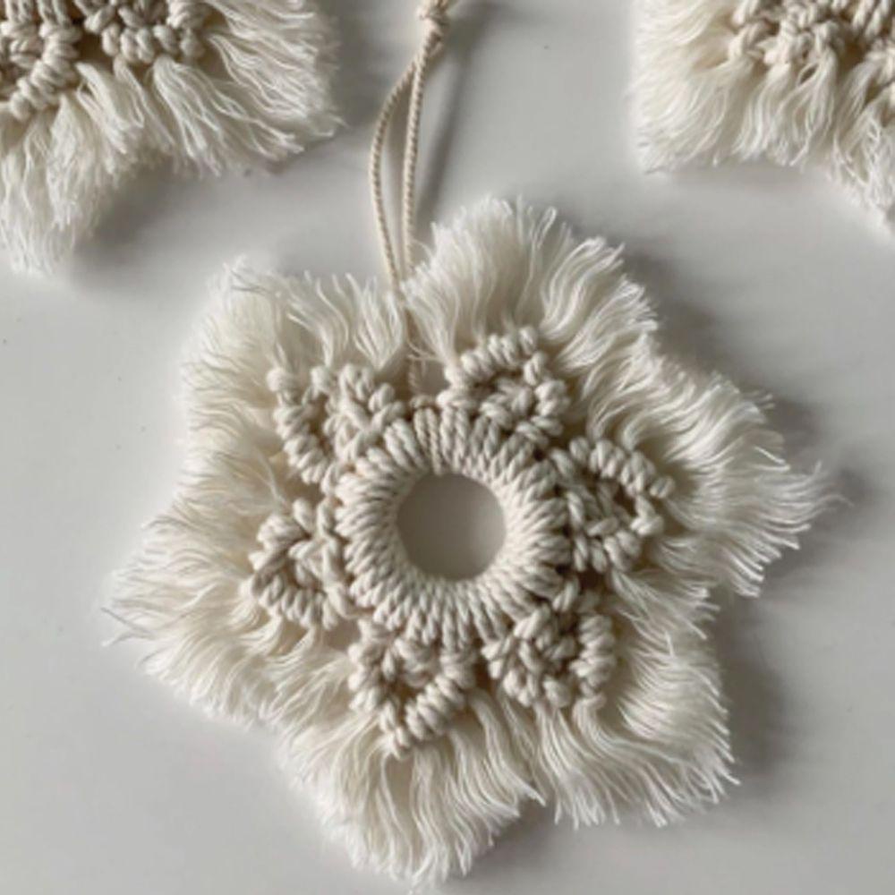 LONTIME Dây Treo Macrame Bằng Cotton Màu Be Phong Cách Bắc Âu Trang Trí Nhà Cửa