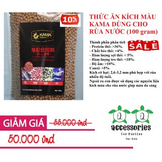 Thức ăn kích màu kama dùng cho rùa nước | phụ kiện rùa cảnh sài gòn