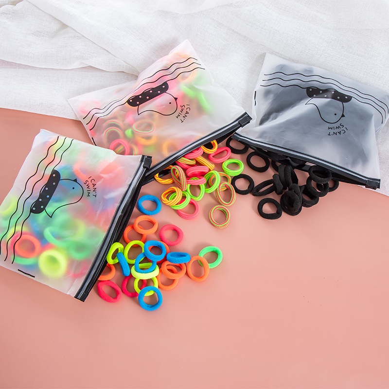 Thun cột tóc nữ dễ thương TAGU phụ kiện buộc tóc nữa nhiều màu