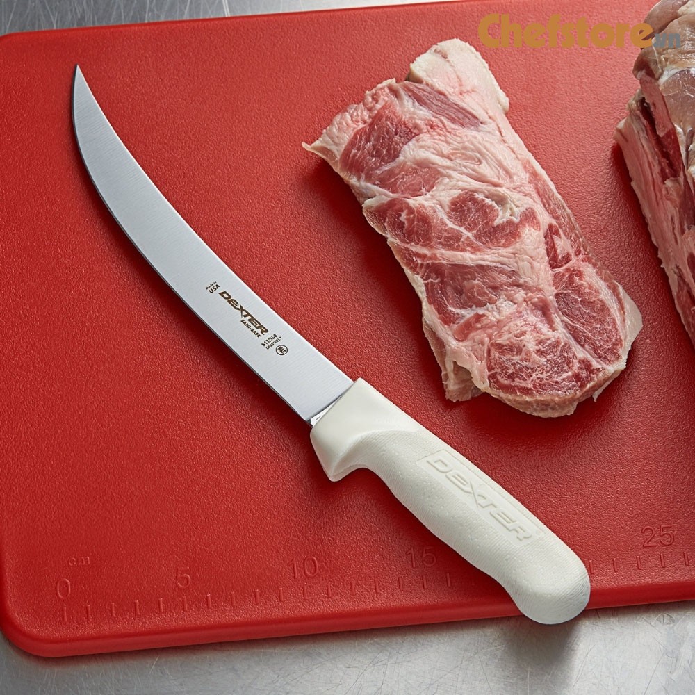 Dao Thái Cắt Thịt Cá, Lưỡi Thép Cao cấp Dài 203 Mm Chính hãng Dexter Russell S132N-8/05523 Sản xuất tại Mỹ