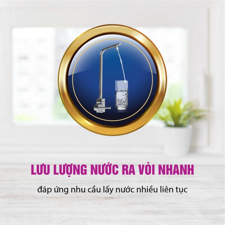 Máy lọc nước RO Mutosi MP-281 không tủ, để gầm, 8 cấp lọc, công suất 15L/h-Hàng chính hãng