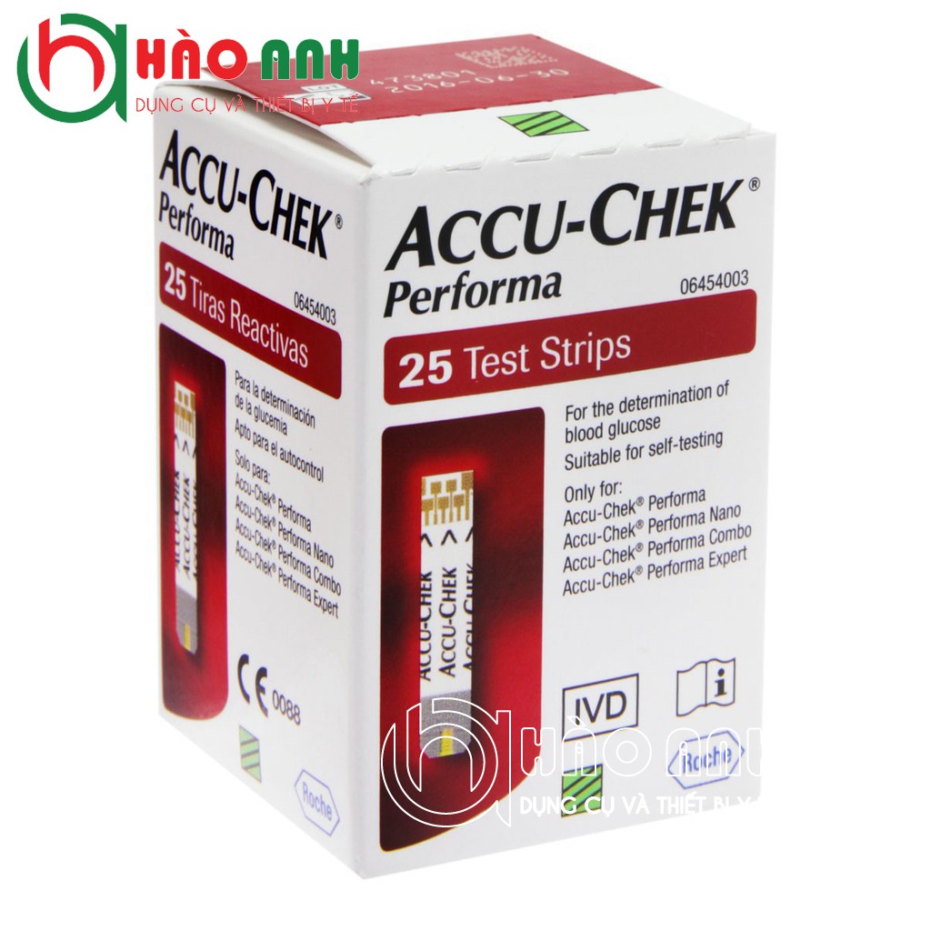 (Tbyt Hào Anh)Que Thử Đường Huyết Accu chek Performa 50 que