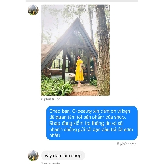 G beauty Đầm Maxi Vàng Và Trắng