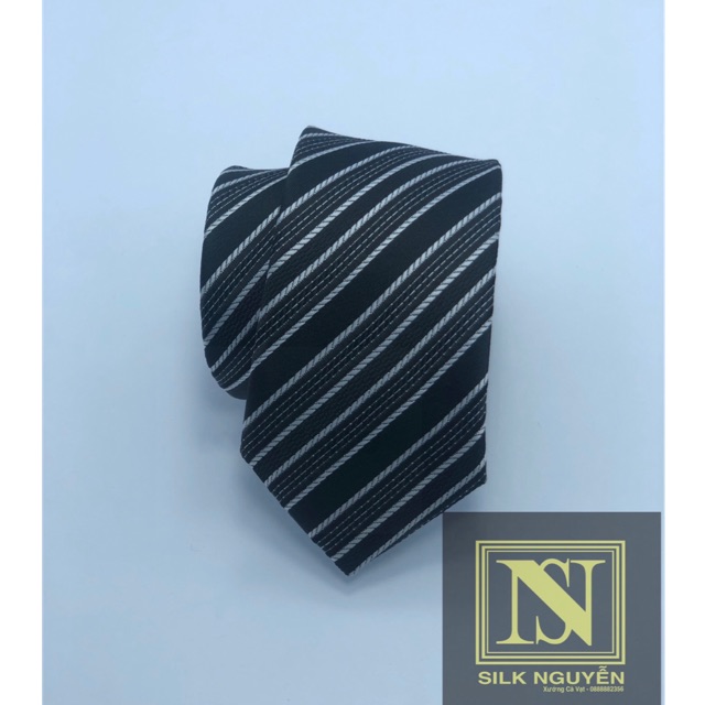 Cà vạt nam silk 100% bản nhỏ 5cm
