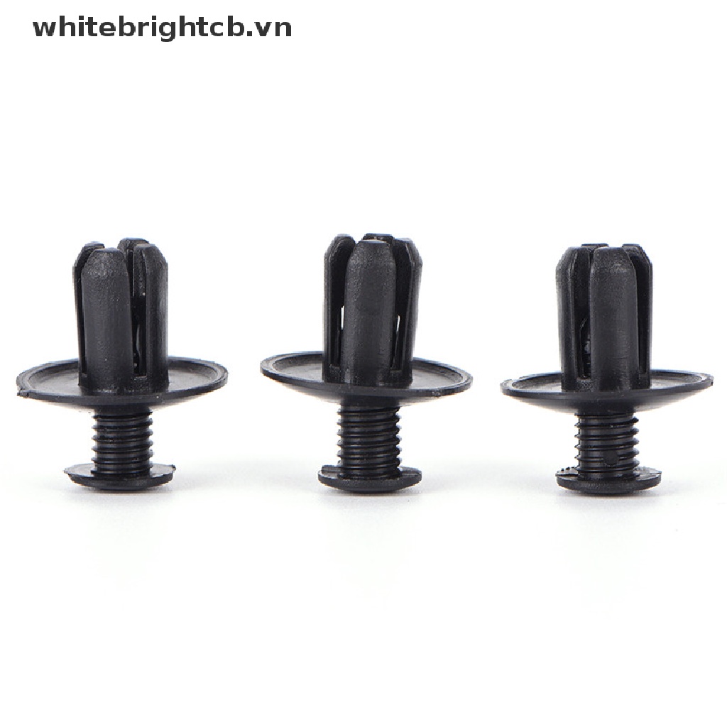 FENDER Set 50 Đinh Tán Nhựa Màu Đen 8mm Chuyên Dụng Cho Xe Hơi